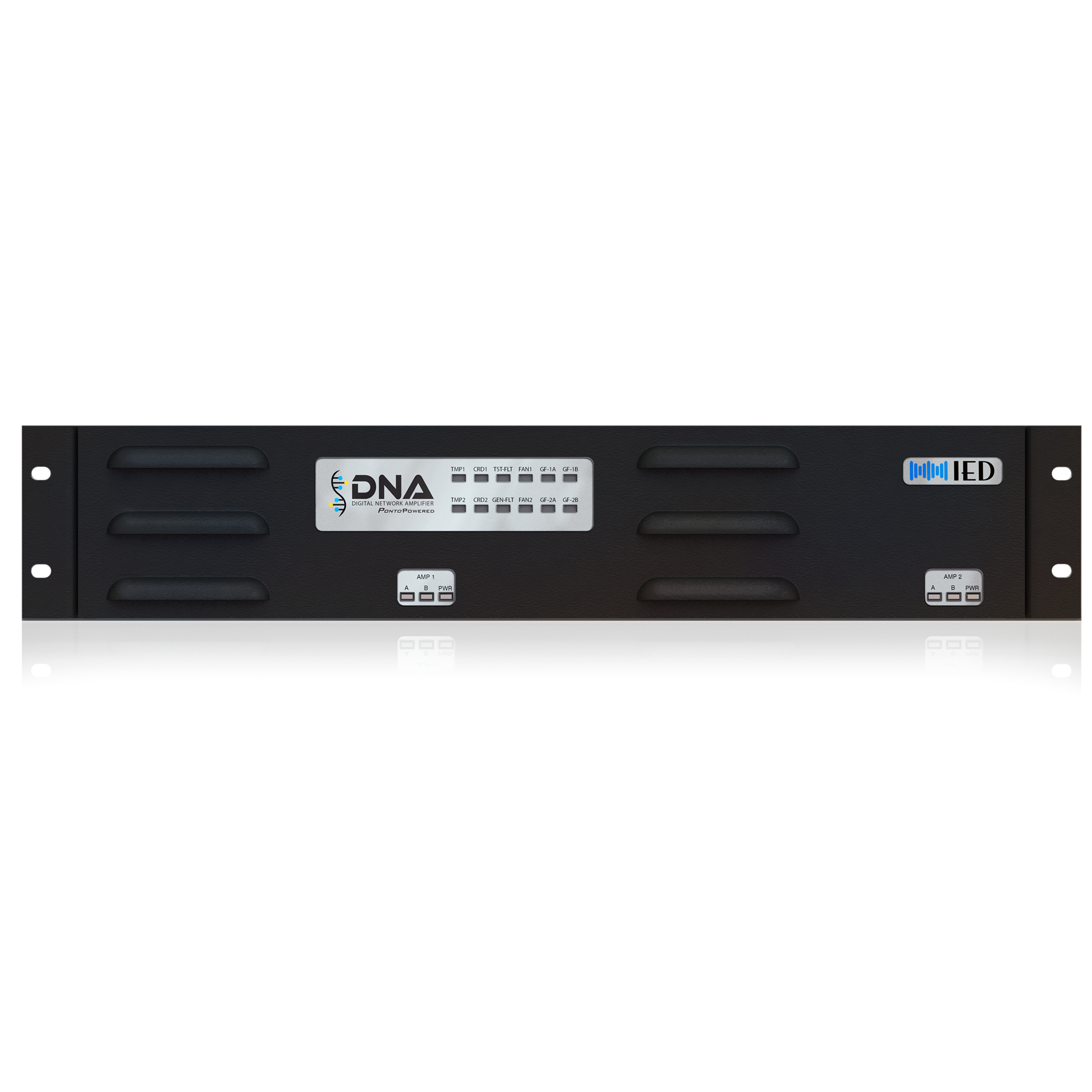 Atlas IED DNA2404DH 4-Channel Digital Power Amp, 6000W, 100V, Dante
