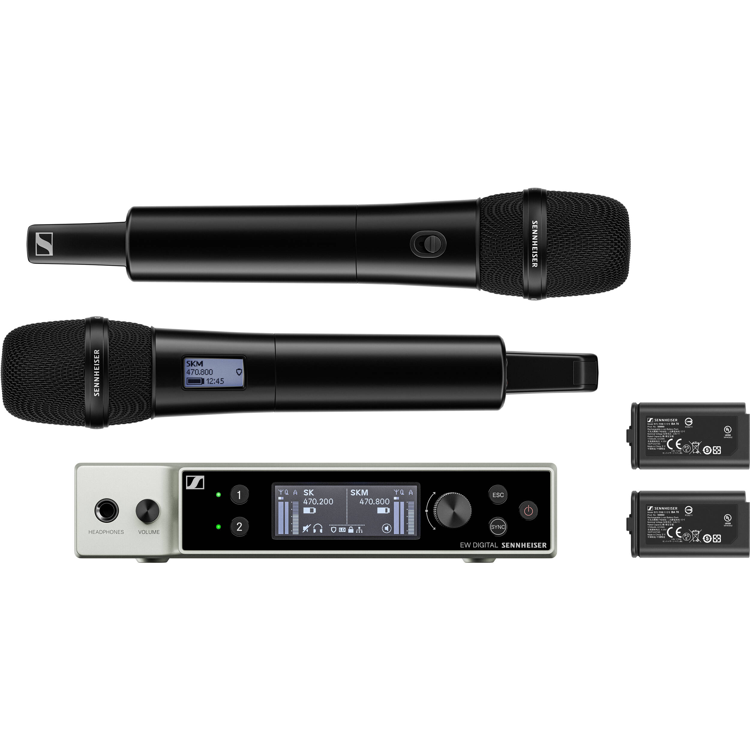 Sennheiser EW-DX-835-S Evolution Wireless Digital Handheld System with e835 Mic Capsule R1-9 520-607.8 MHz