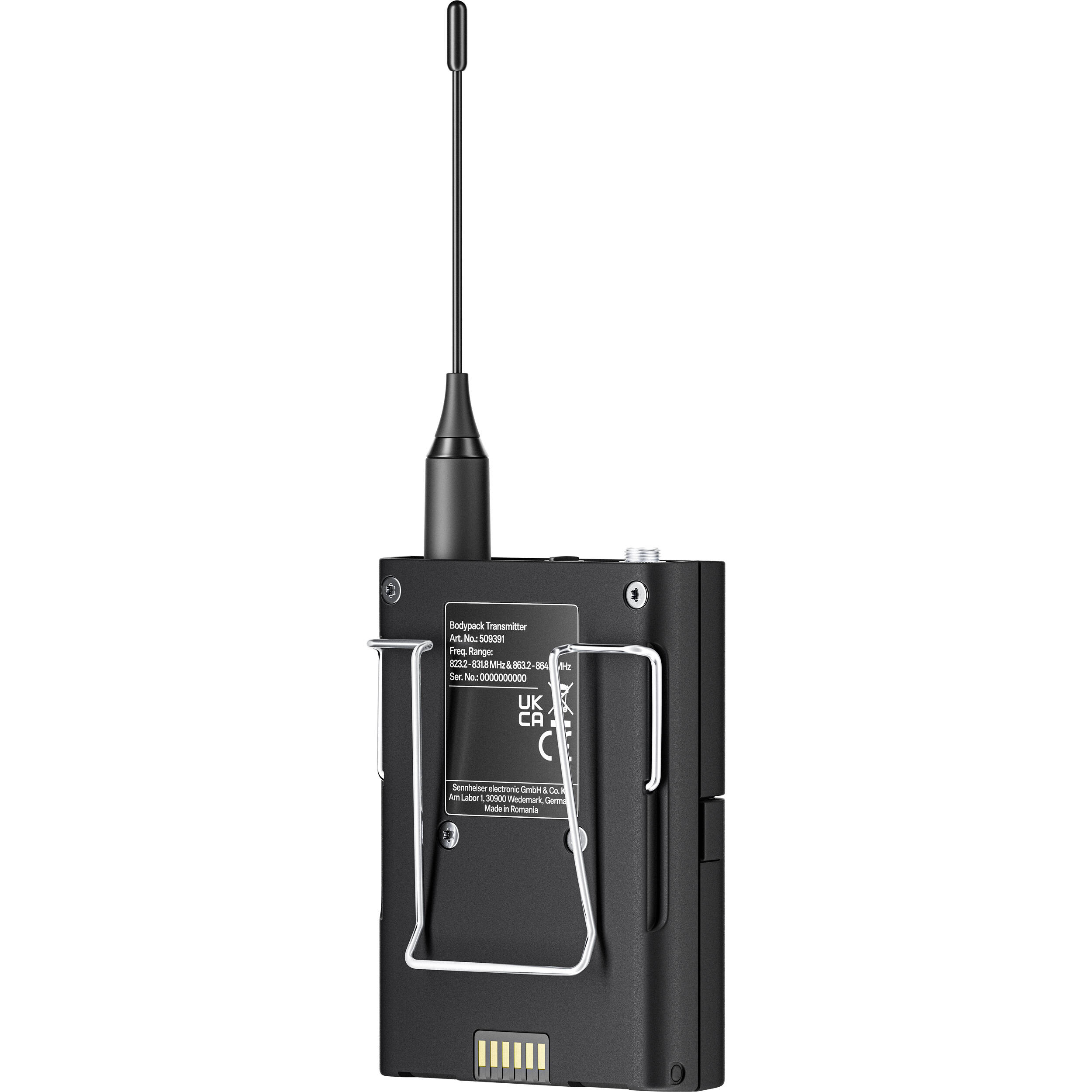 Sennheiser EW-DX-MKE2 Evolution Wireless Digital Bodypack System with 2 MKE2 Omni Lav Mics Q1-9