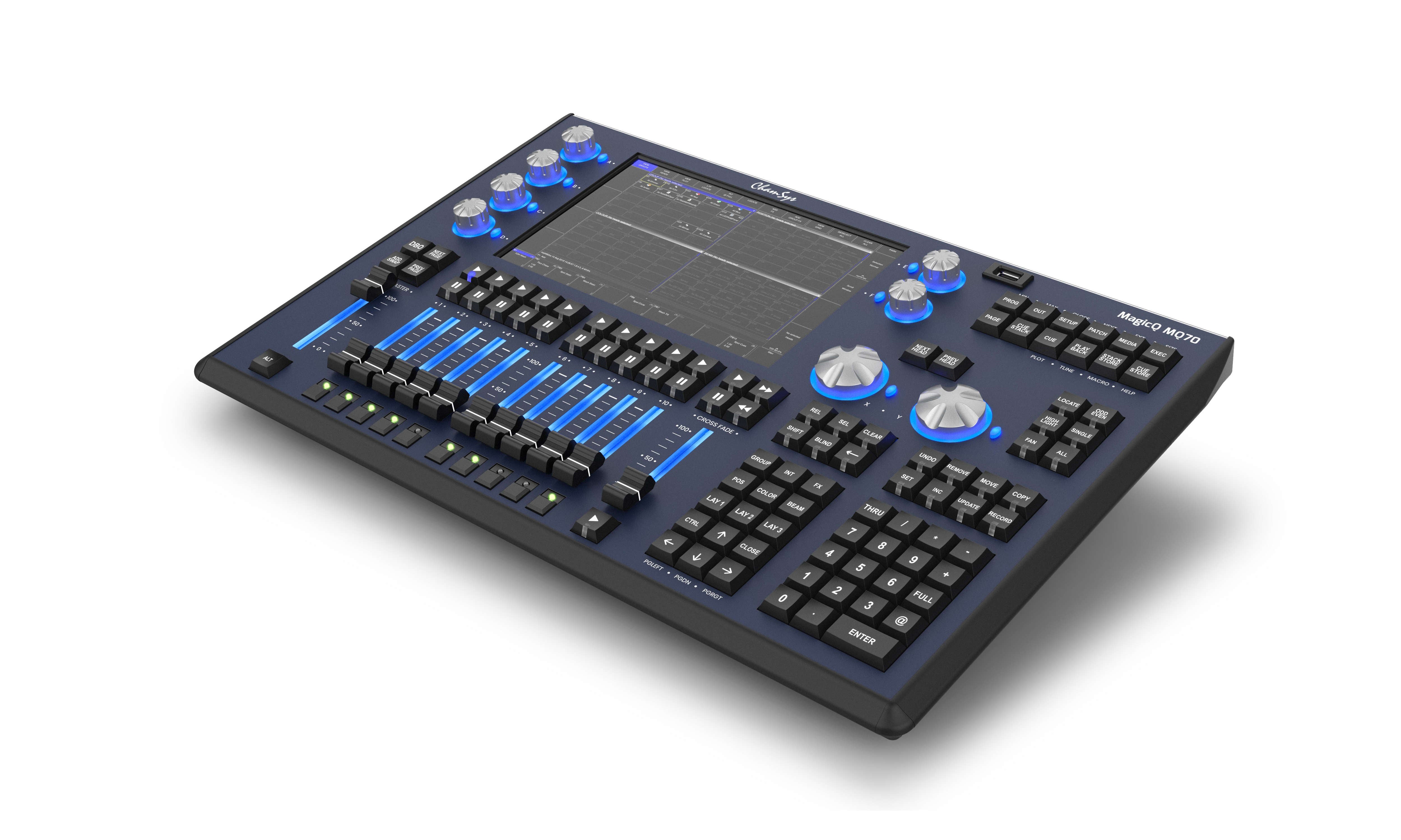 ChamSys MQ70 Compact-sized 24 Universe Lighting Console with 4 DMX Outputs