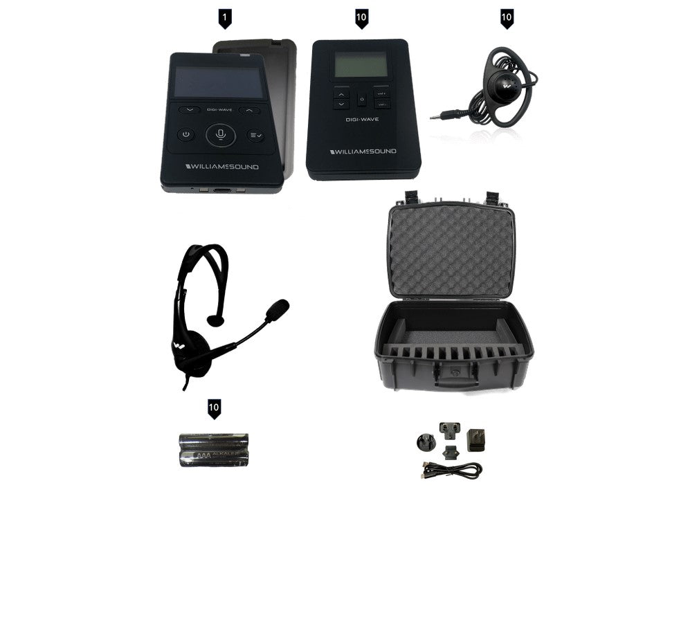 Williams AV DWS-INT-2-400-ALK Digi-Wave 400 Series Interpretation System for one presenter