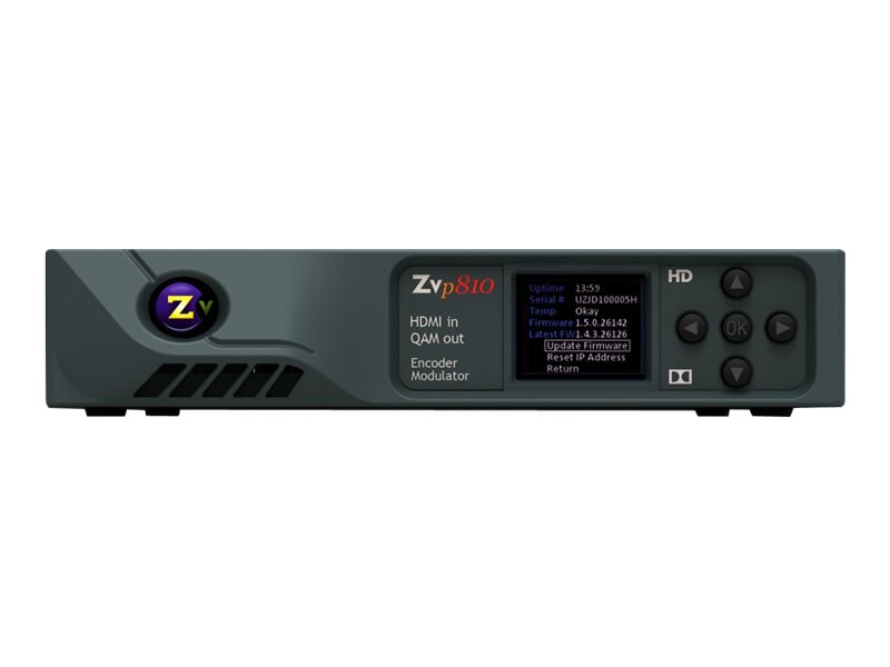 ZeeVee ZvPRO 810 Single Channel HDMI In QAM Out Encoder/Modulator