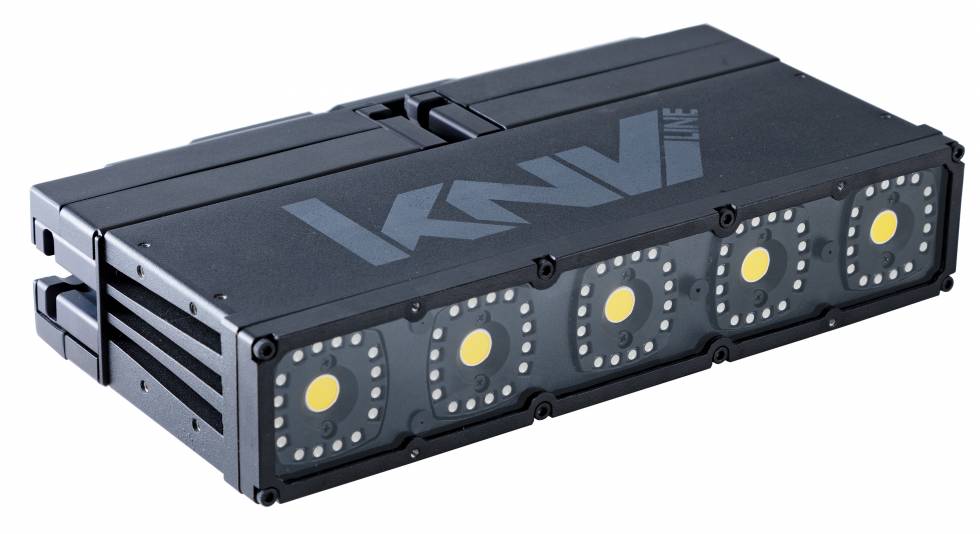 German Light Products KNV Line Tourpack (10) KNV Line, (2) KNV PSU, (10) KNV Line Bracket, (10) 5035-B Coupler, (2) Omega Bracket, Stacking Case