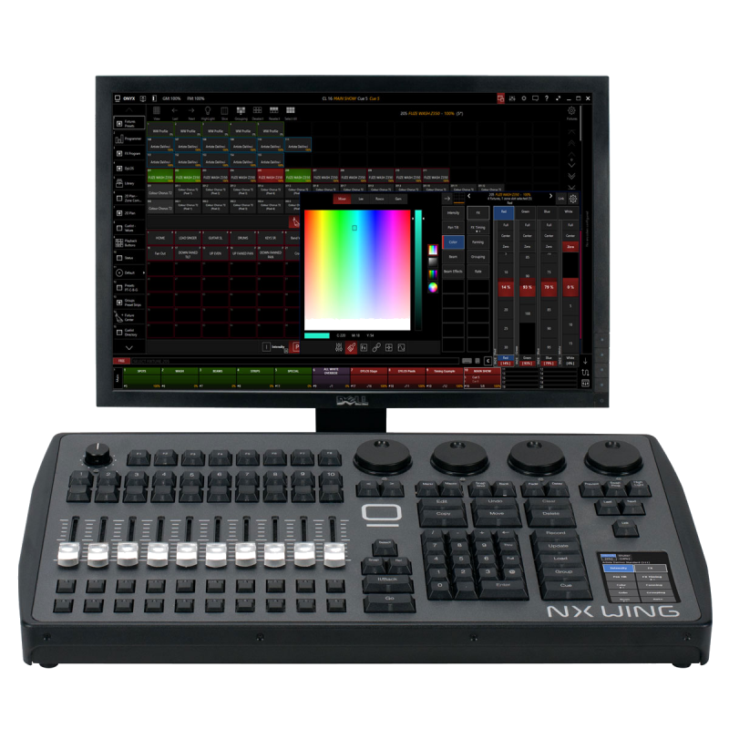 Obsidian Control Systems NX WING USB Control Surface for Onyx Software with 64 Universes of Output and 10 Playbacks