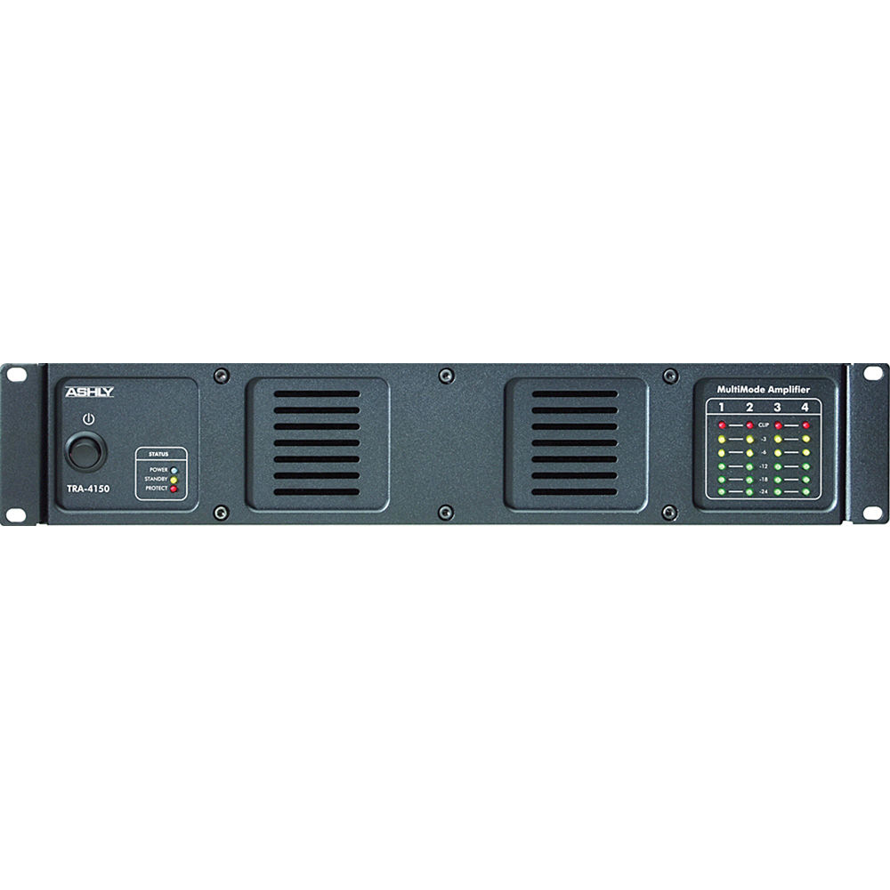 Ashly TRA-4150 Rackmount 4-Channel Power Amplifier 150W at 4 Ohm with 70V/100V Transformer