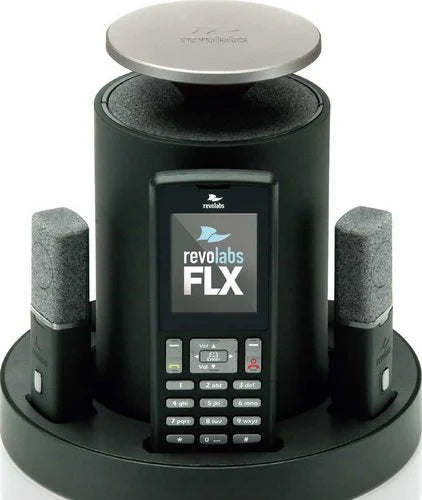 Revolabs 10-FLX2-200-POTS FLX2 Conference Mic System with 2 Omni Tabletop Mics, Analog Phone
