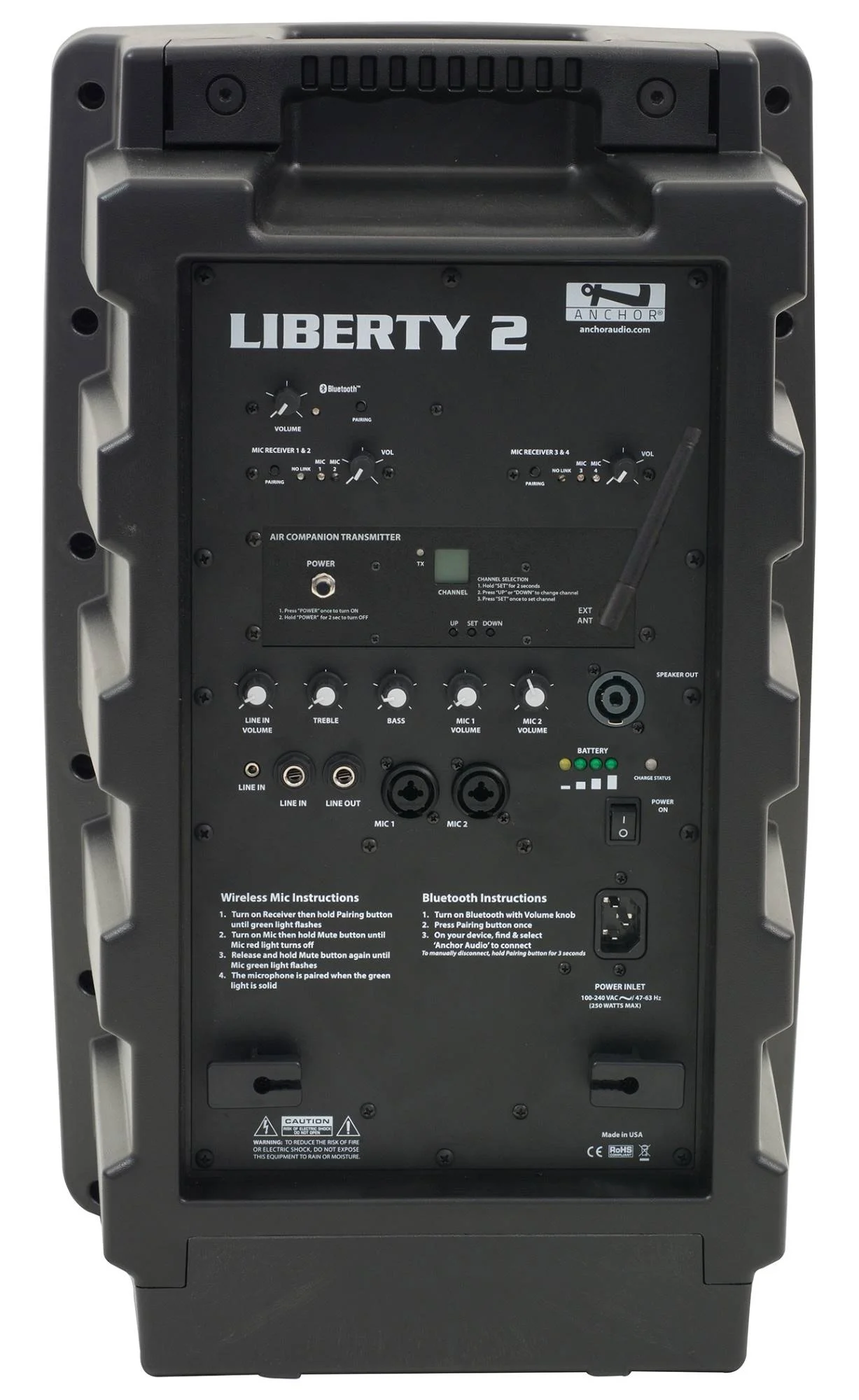 Anchor LIB-DP4-AIR Liberty 2 Deluxe Package - LIB2-XU4, LIB2-AIR, 2x SS-550, 4x Wireless Mic