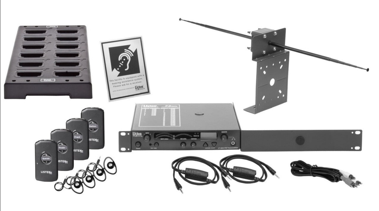 Listen Technologies LS-55-072 iDSP Prime Level III Stationary RF System, 72MHz