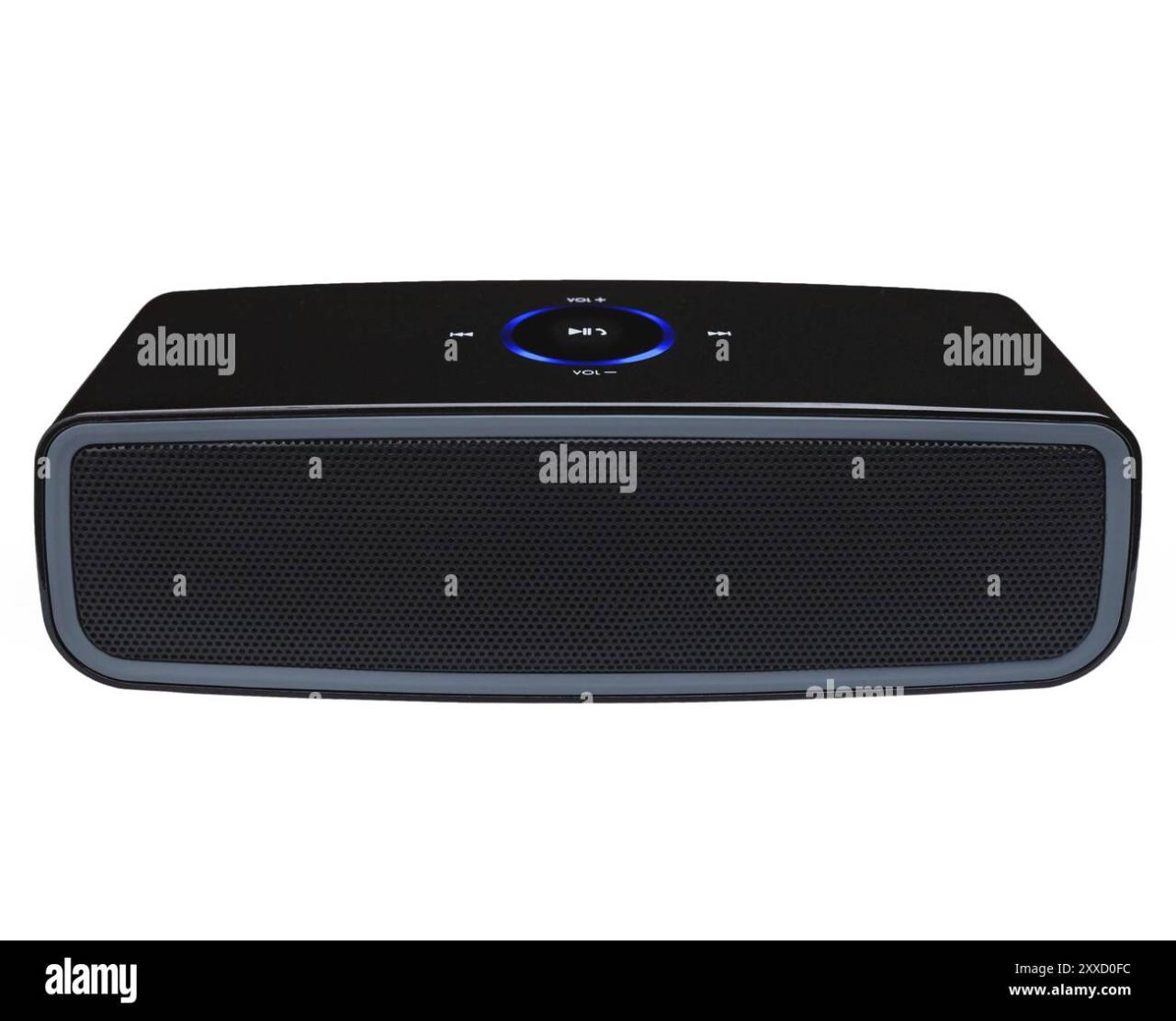 Bluetooth, nfc speaker on a white background Stock Photo - Alamy