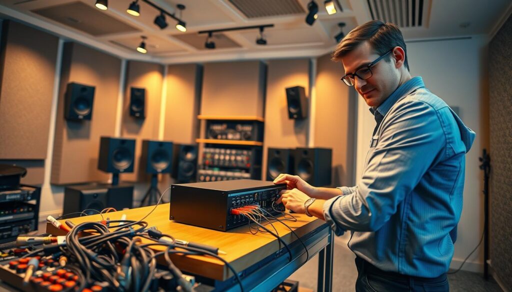 Digital amplifier installation