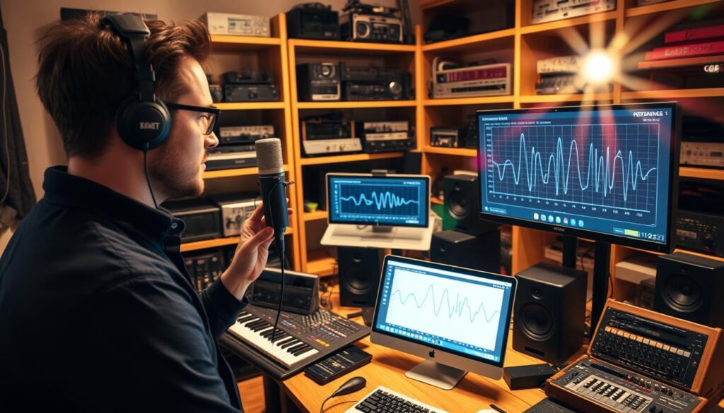Frequency response analysis in a home studio Frequency response analysis in a home studio
