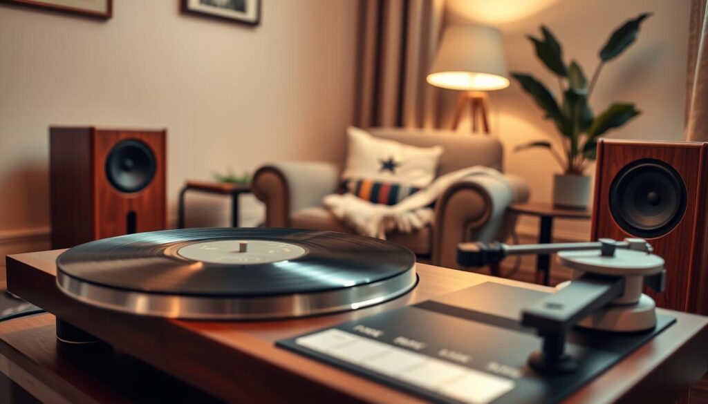 Record player setup