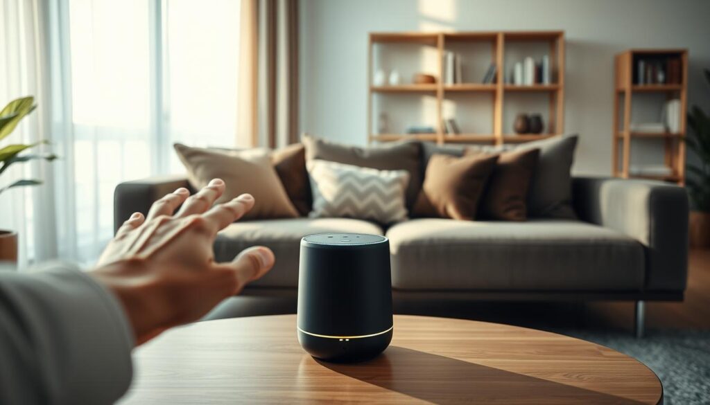 voice-controlled speaker