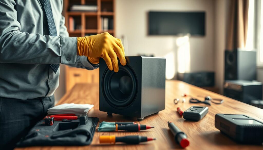 Wireless home subwoofer maintenance Wireless home subwoofer maintenance