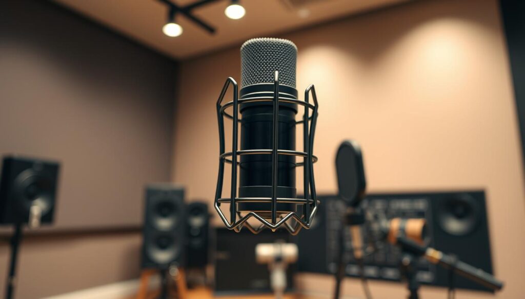shock mount for condenser microphone
